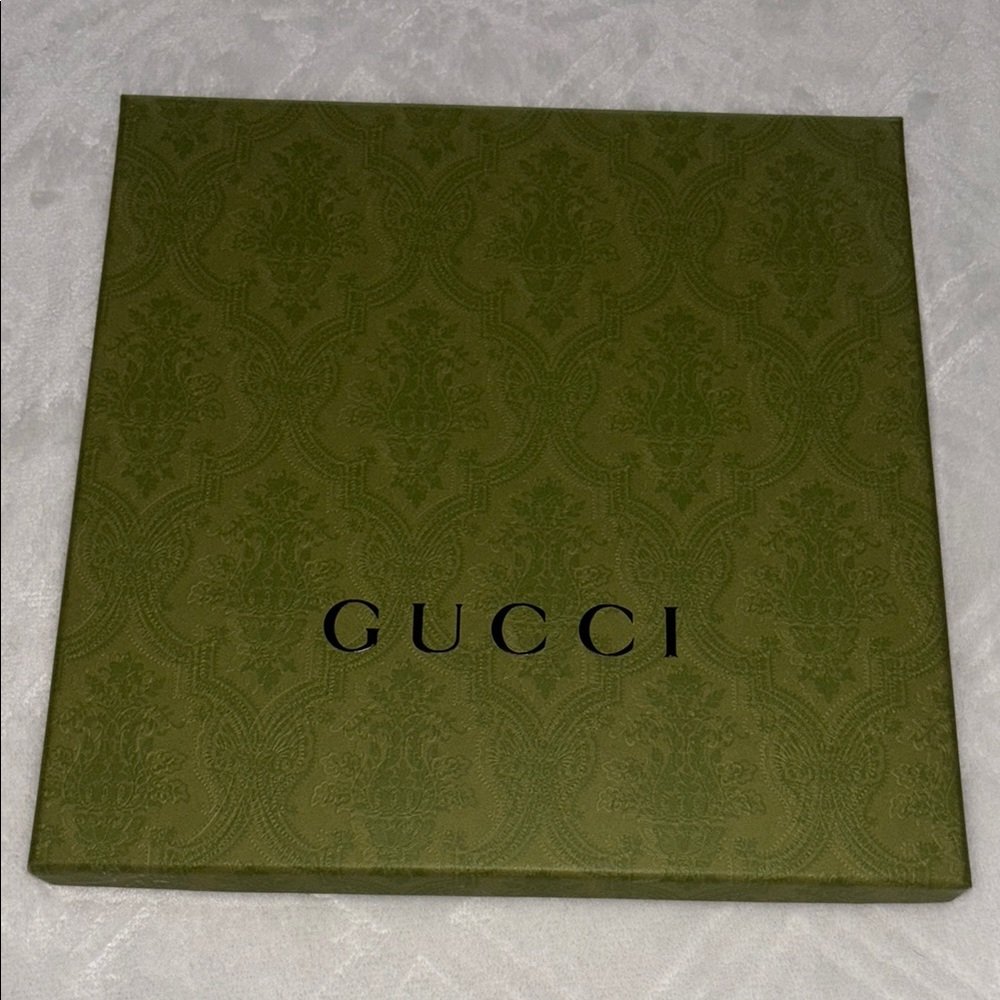 Gucci Olive Green Patterned Box